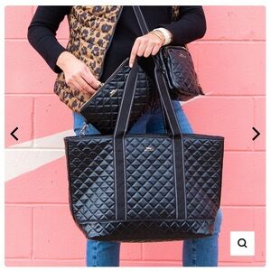 Scout Joyride Black Quilted Tote NWT